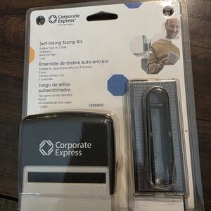 Self-Inking Stamp Kit - Black